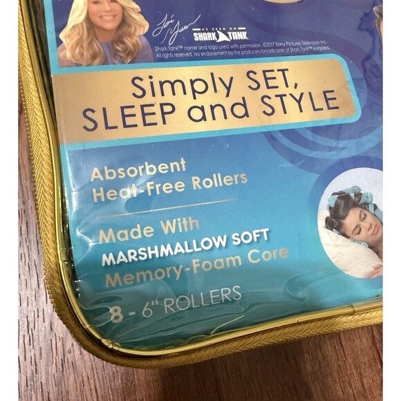 Sleep Styler 8ct- Large 6” Heat-Free Rollers Soft Hair Curlers- Long/Thick/Curly - Picture 5 of 7